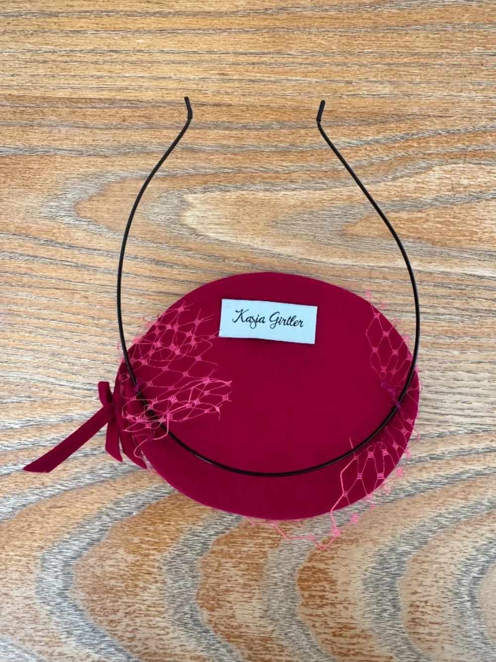 Deep Pink Fascinator - Picture 4 of 4